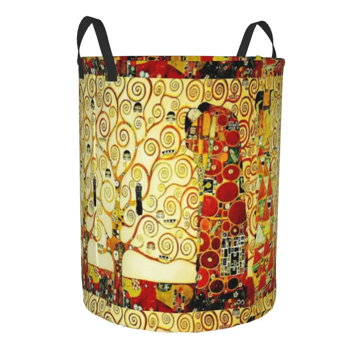 The Tree Of Life By Gustav Klimt Laundry Basket Collapsible Painting Art Clothes Hamper for Baby Kids Toys Storage Bag