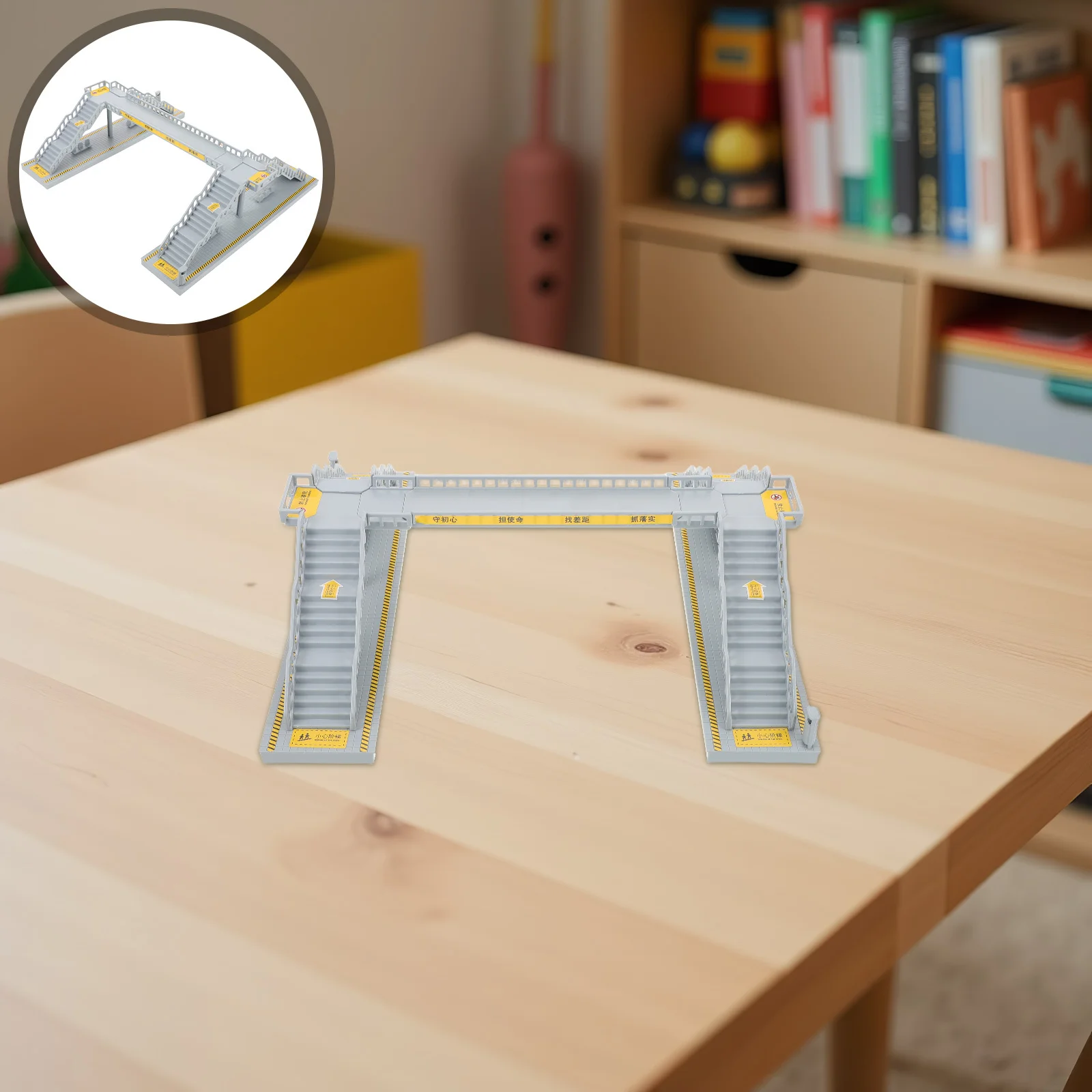 

DIY Self-Assemble Overhead Footbridge Kit for Sand Table and Railway Models Enhance Architectural Dioramas and Scenes