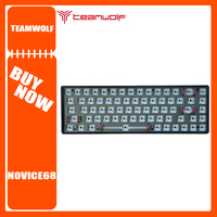 Teamwolf NOVICE68 Mechanical Keyboard Kit Bluetooth Three Mode Hot Swap Customized Gaming Keyboard Kit PC Gamer Accessories