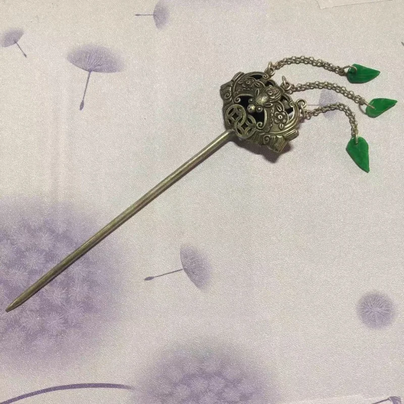 

Оптовая продажа Мяо Серебряная заколка для волос в этническом стиле Тибетское серебро Фортуна спереди глаз Шпилька Ювелирные изделия Классические хай