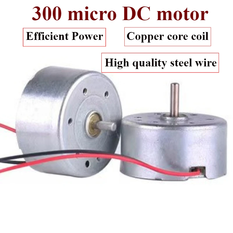 5pcs DC3V-9V Round Electric Motor 7000RPM 2mm Shaft For DIY Stage light science and education experiment electric small motor