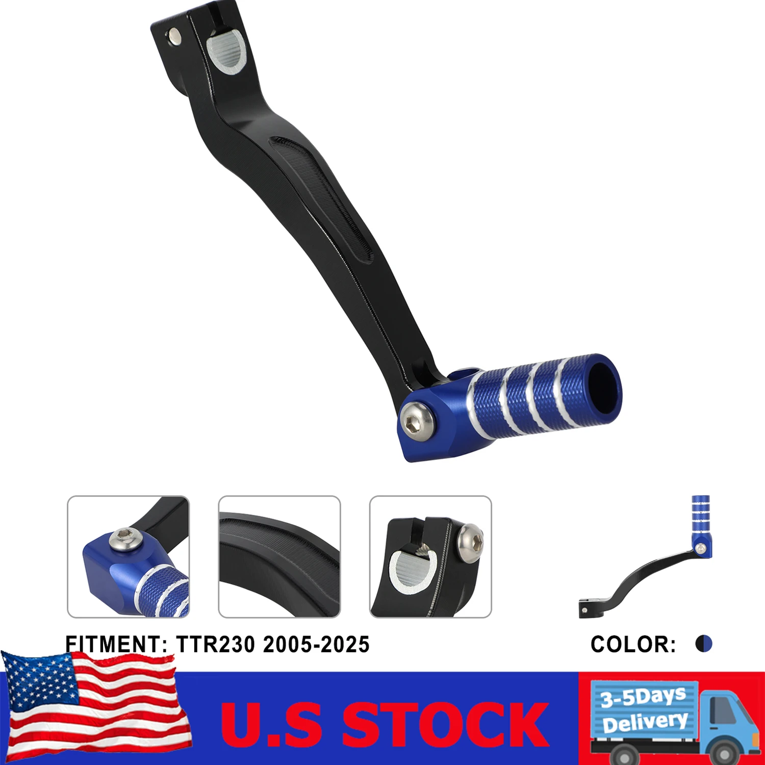 

Motorcycle Gear Shift Lever Foldable Tip Aluminum Shifter Levers For TTR230 2005-2025 Motorcycles Accessories