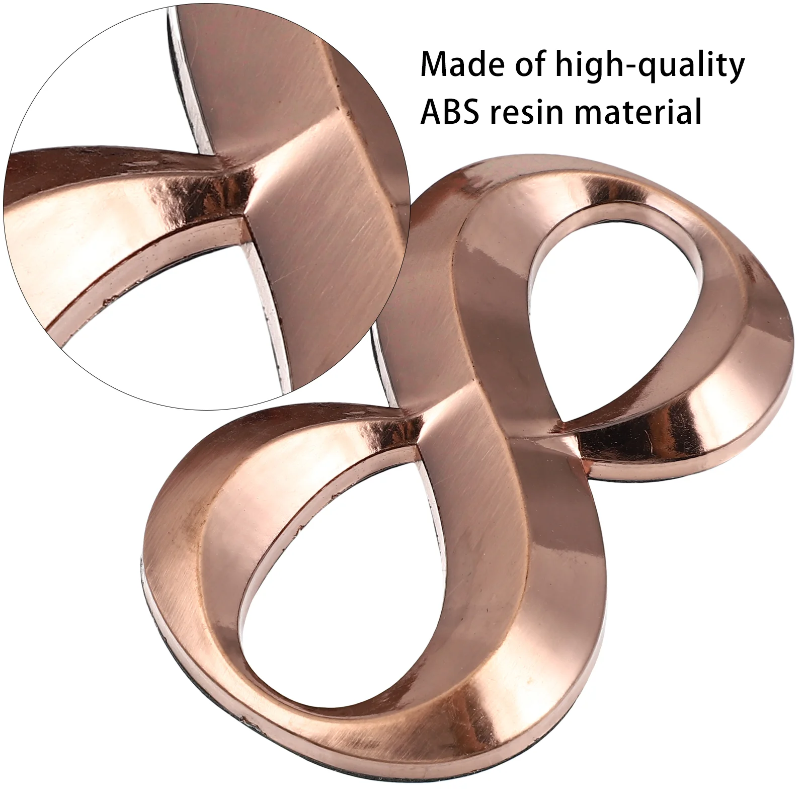 10 Pcs Smooth Surface Numbers Mailbox Sticker Applique Durable 3D Decal Abs Resin Sign Dry