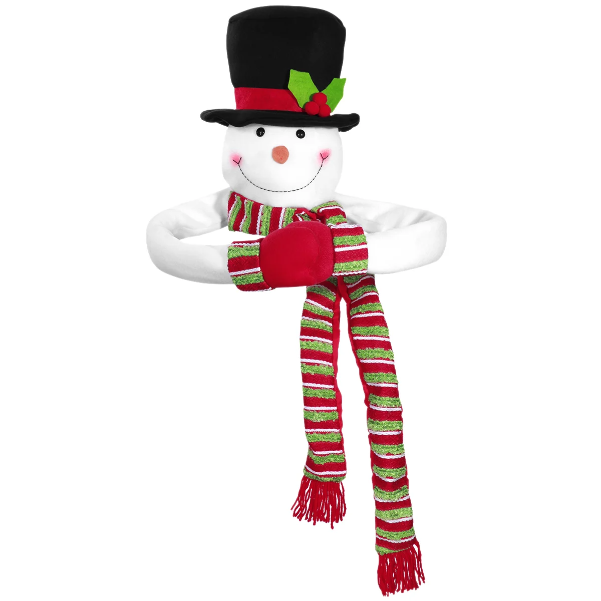 

Exquisite Christmas Tree Topper Snowman Hugger Hat Celebration Decoration Non-traditional