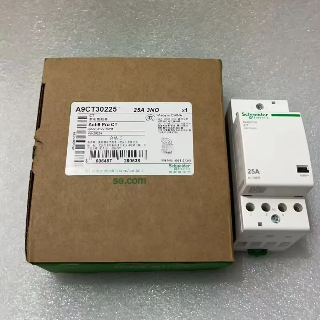A9C20833 ICT 3P 3NO 220~240V 25A Contactor iCT - 3 poles - 3 NO - 25 A new model A9CT30225 ACTI 9 iCT 3NO 220-240V 25A