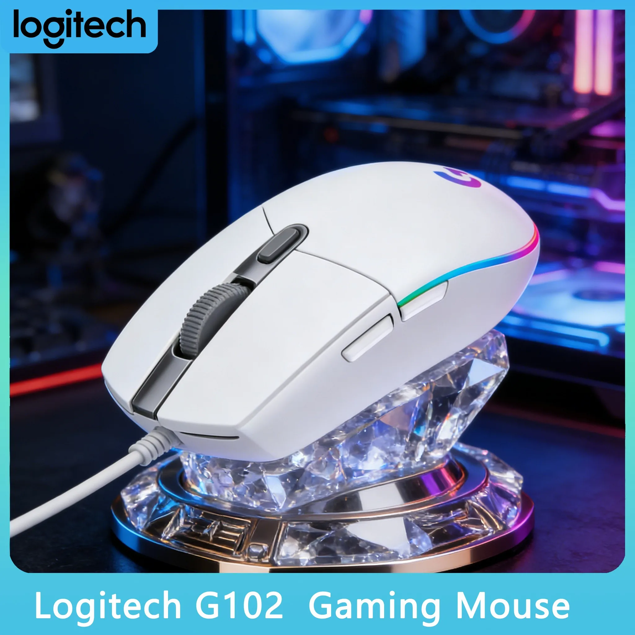 

8000DPI Adjustable Logitech G102 1ms Gaming & Office Mouse