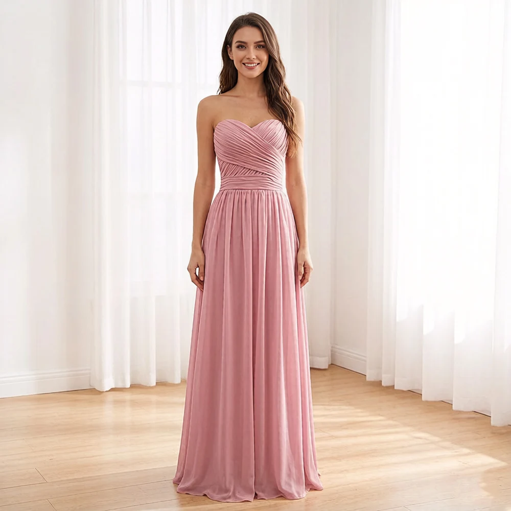 a-line-chiffon-pleat-elegant-strapless-sweetheart-bridesmaid-dresses-wedding-party-evening-formal-prom-cocktail-zipper