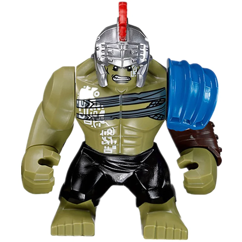 Blind box Mini Marvel Building Blocks Figures Big Goblin Spiderman Iron Man Venom Captain Hawk Deadpool Technic Armor Gift Toys