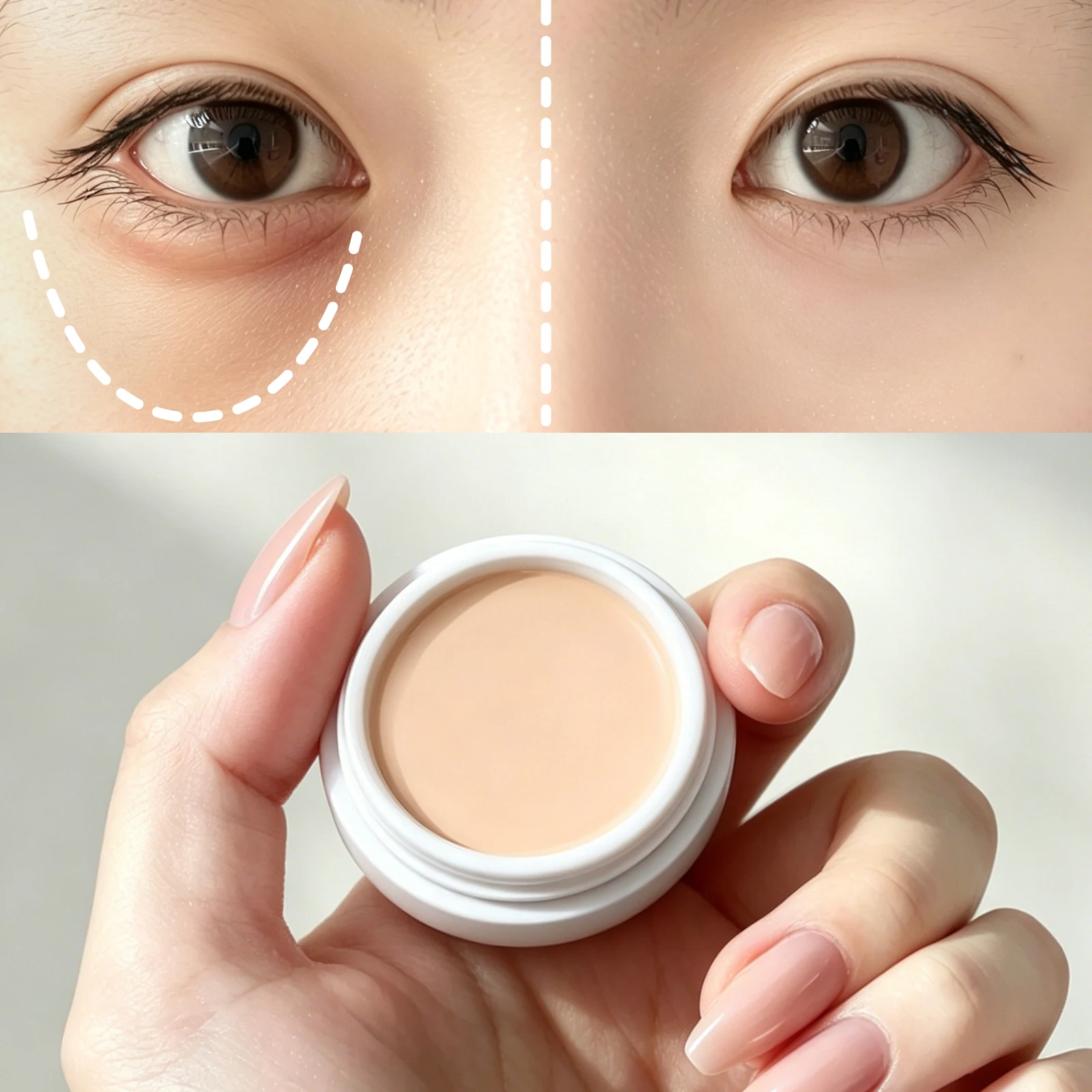3 Colors Concealer Palette Moisturizing Long Lasting Cover Dark Circles Freckles Acne Marks Facial Blemishes