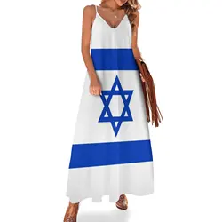 Vestido sin mangas de la bandera del Estado de Israel para mujer, falda de verano, vestidos de noche para mujer 2023