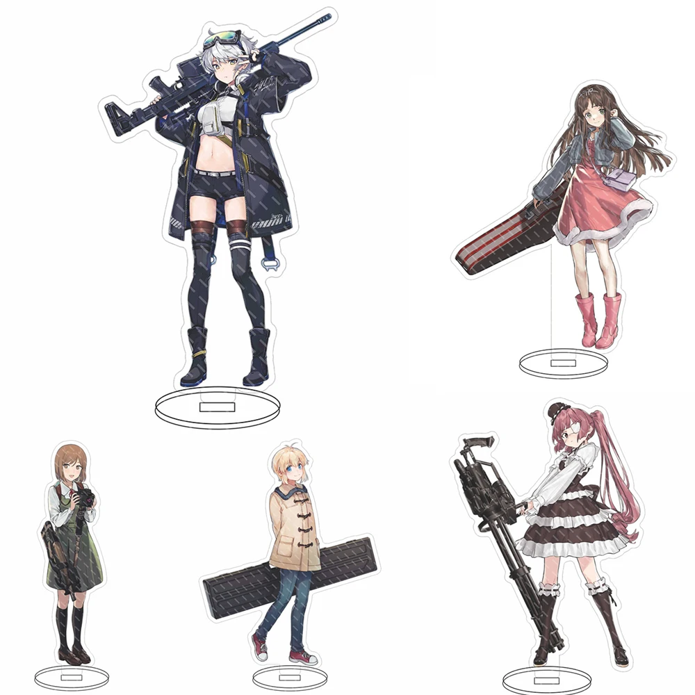 

Girls Frontline Anime Acrylic Keychain Stand Model Plate Figure Display Children Ornaments Accessories Pendant Decoration