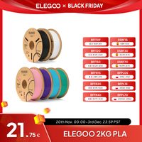 ELEGOO 1.75mm PLA Filament 2KG Set Plastic 3D PLA for 3D Printer Consumables Material for FDM 3D Printer NEPTUNE 3 PRO
