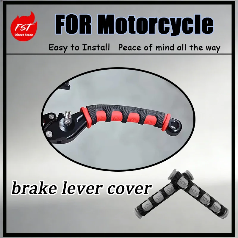 For Elastic Wrap-Fit Rubber Lever Sleeve for Off-Road Motorcycle ATV Anti-Shifting Brake Clutch Travel Mod No Interference