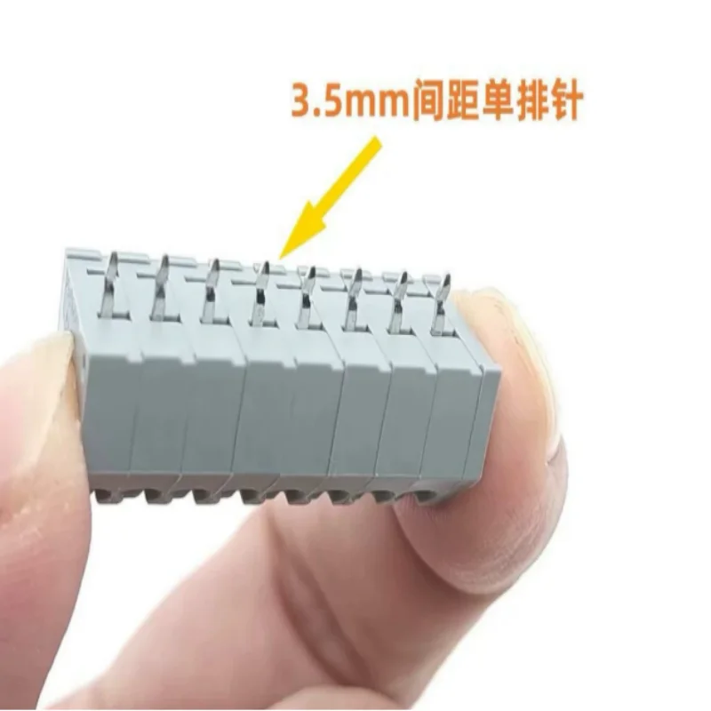 Ready Stock WAGO 250‑204 4‑Pole PCB Terminal Block 3.5mm Pitch Staggered Solder Pin Push‑in Wire Connector