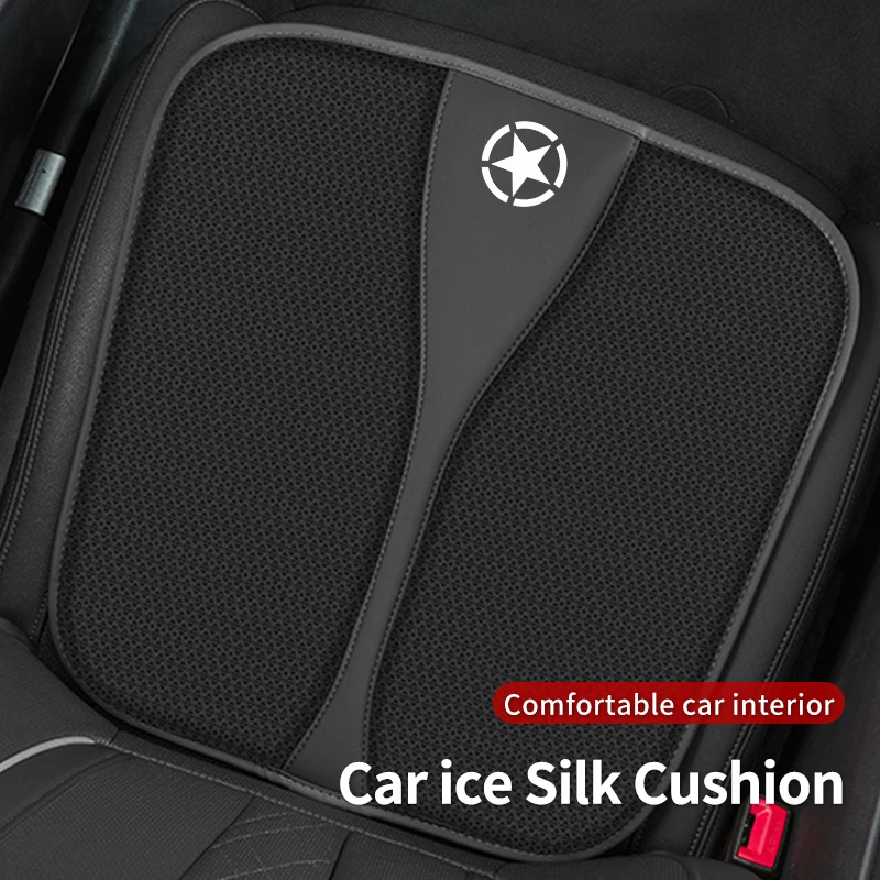 Ice silk leather cushion For Jeep Compass Renegade Cherokee Grand Wrangler JK Patriot Liberty Commander Trailhawk