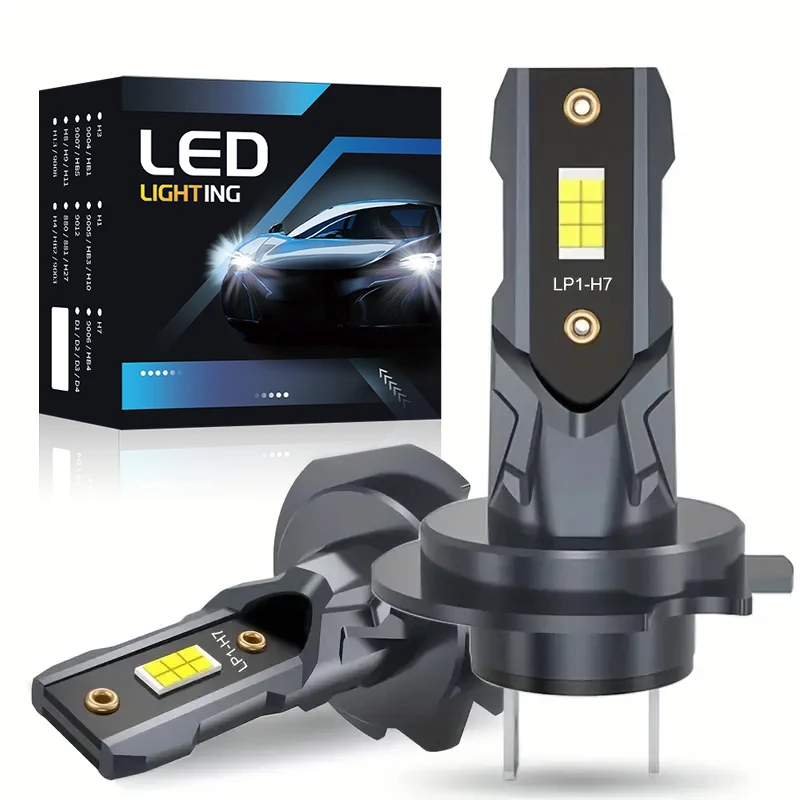 

2Pcs 220000LM H7 LED Headlight Bulb 12pcs CSP 3570 Car Headlamp Auto Mini Canbus H7 Led Bulb Turbo Light 6500K 12V 120W
