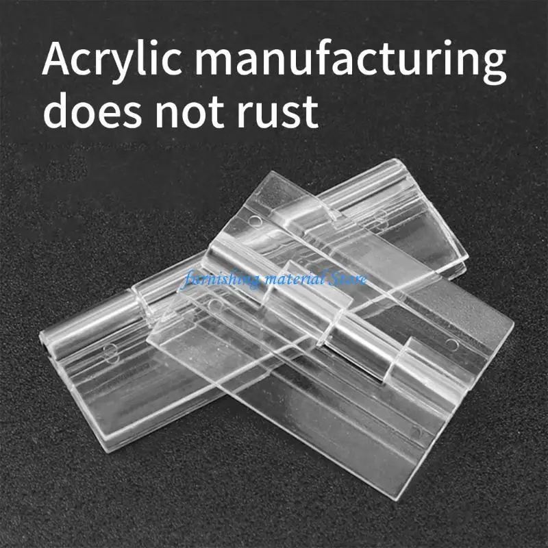 Y5GD 透明粘着ヒンジ アクリルヒンジ 10個 キャビネット&DIYプロジェクト用