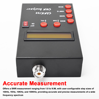 SARK100 High Accurate Antenna Analyzer Meter 1-60MHz Shortwave SWR Antenna Analyzer with 1 to 9.99 SWR Usable Measurement Range