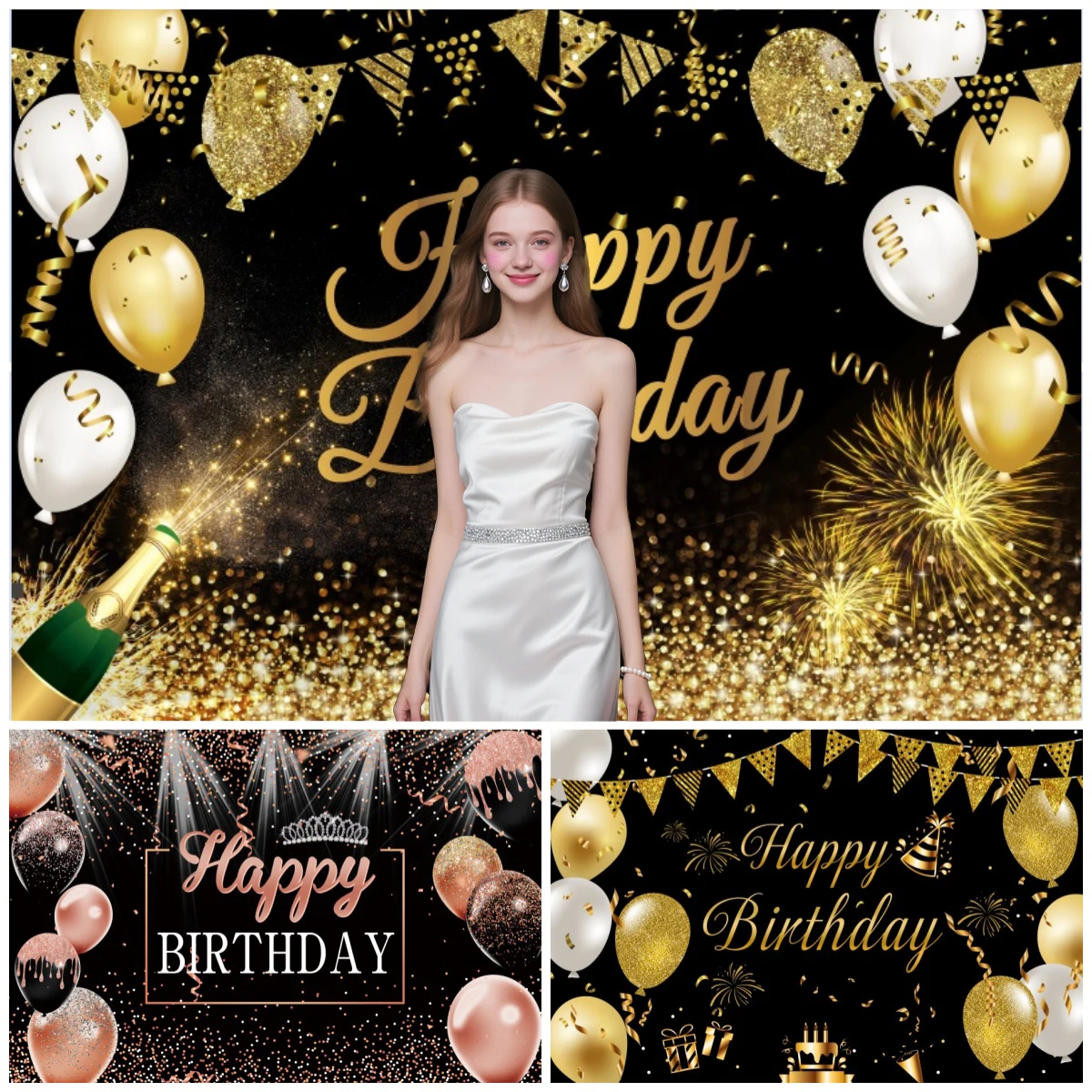 성인 18 일 30 일 60 번째 생일 배경 풍선 명소 웨딩 파티 장식 사진 배경 Photocall 아기 사진 스튜디오 소품