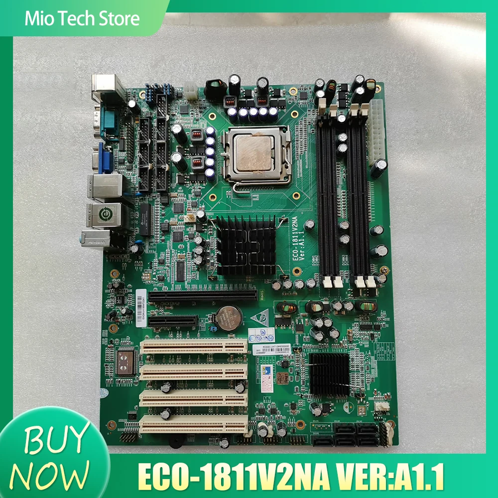 オリジナル EVOC デュアルポート組み込み産業用制御コンピュータマザーボード ECO-1811V2NA VER: A1.1