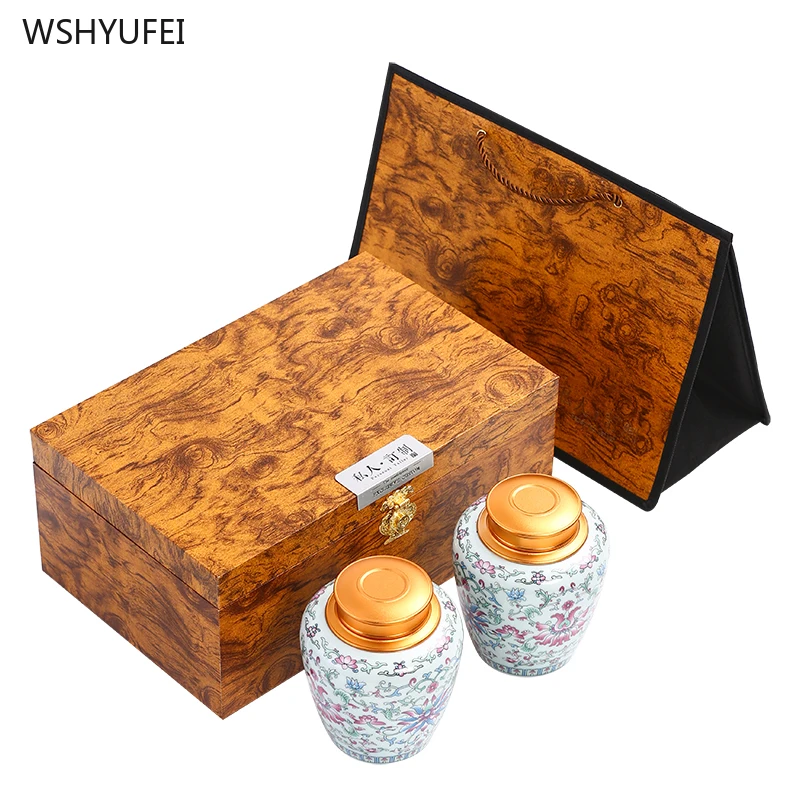 

High grade ceramic tea pot Gift box packaging Facial mask powder can Lotion container Tourism bottling Food containers Sugar jar