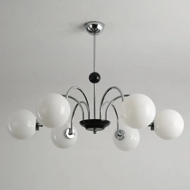 Candelabro de techo clásico creativo para sala de estar, dormitorio, restaurante, pantalla de bola de cristal, accesorios de iluminación LED de cristal grande de lujo
