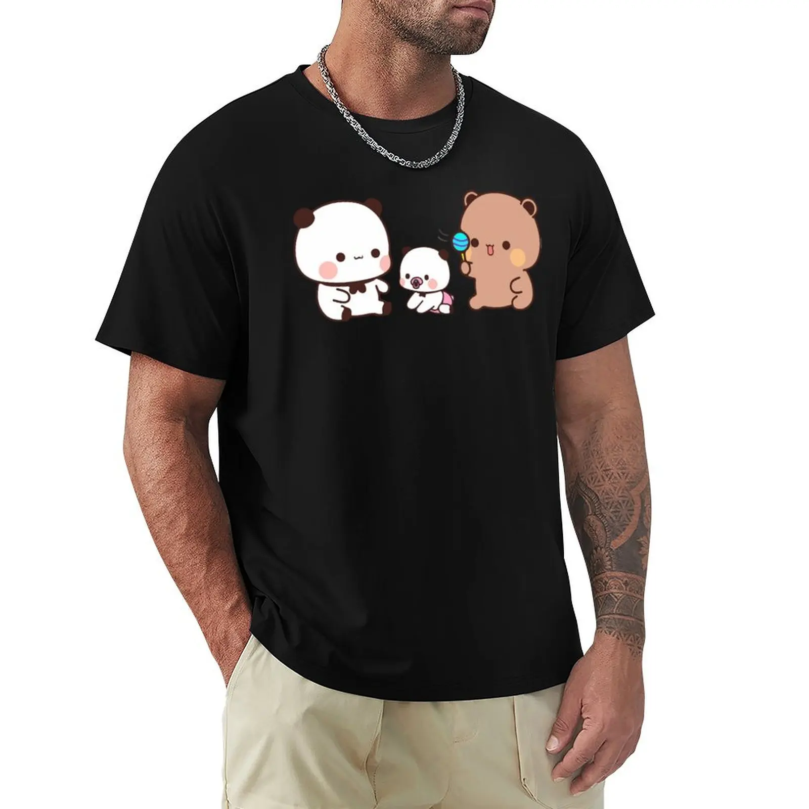 

Bear and Panda Bubu Dudu Balloon T-Shirt Holiday Lightweight T-Shirt