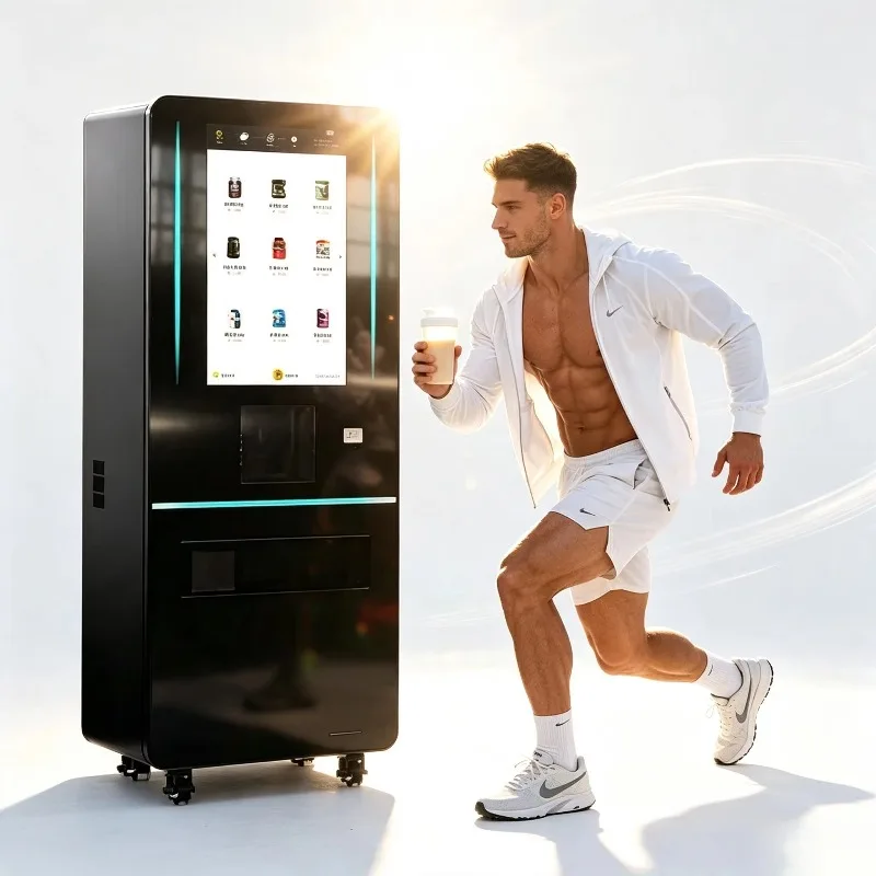 Whey Protein Drink Vending Machine for Gym Fitness Business - Automated Snack Machine for Health-conscious Consumers