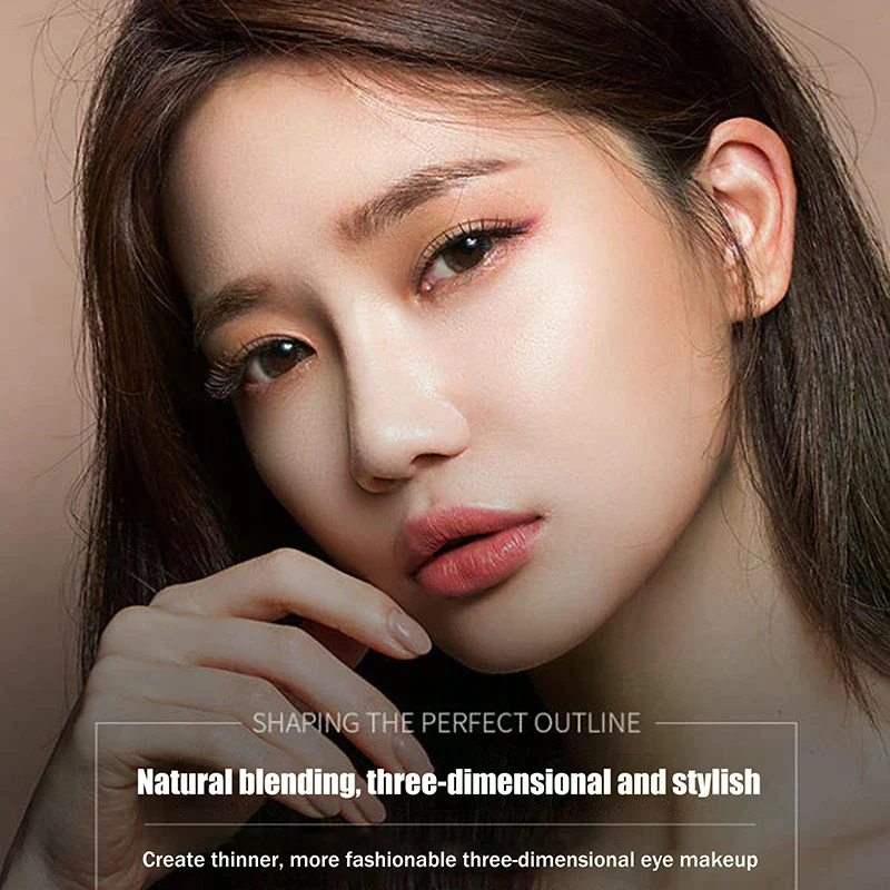 Two-color Matte Eye Shadow Double Small Box Lazy Eye Shadow Easy To Carry Eyeshadow Tray Professional Women's Cosmetics