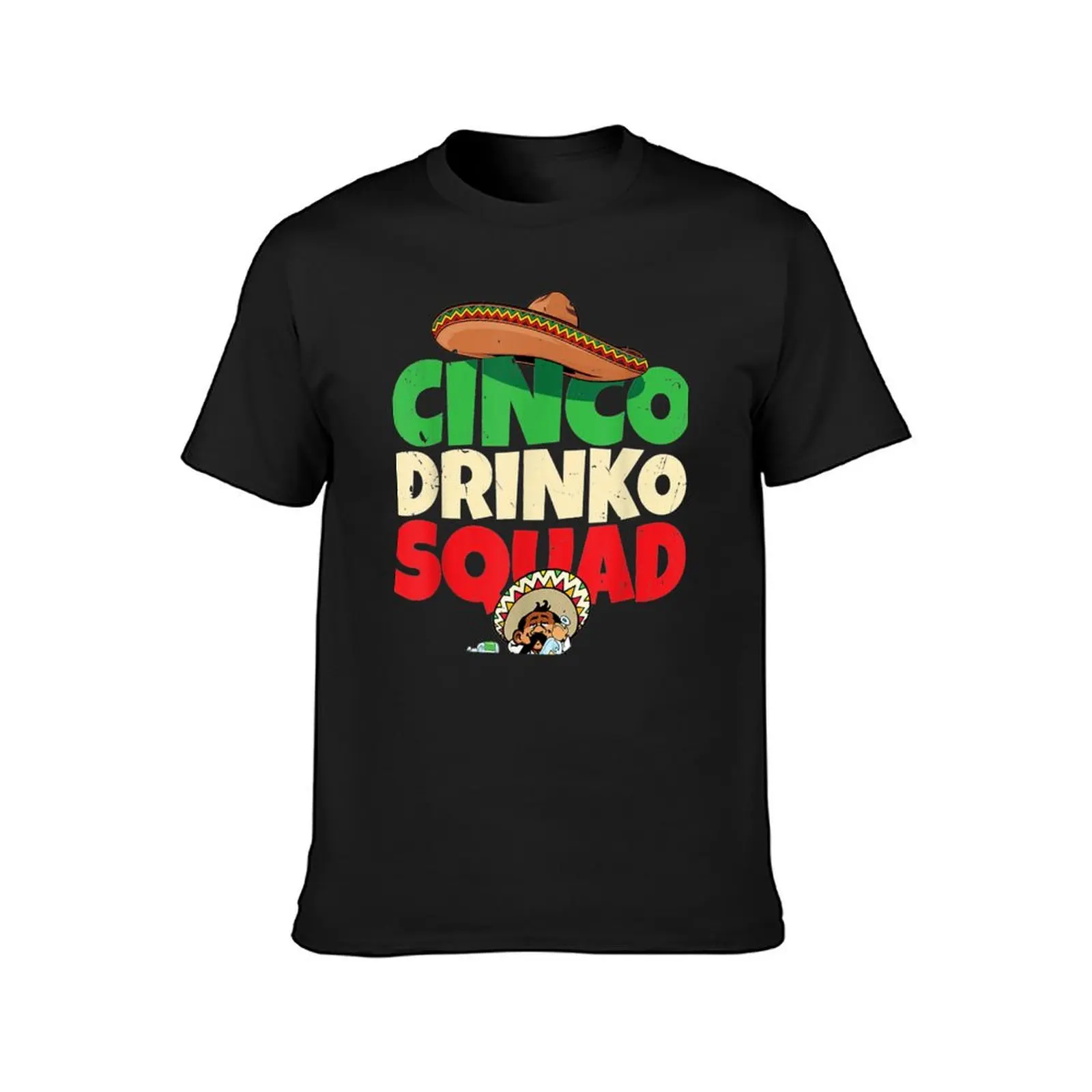 Cinco Drinko Squad Drinking Party Fiesta T-Shirt korean fashion summer top graphics mens plain t shirts