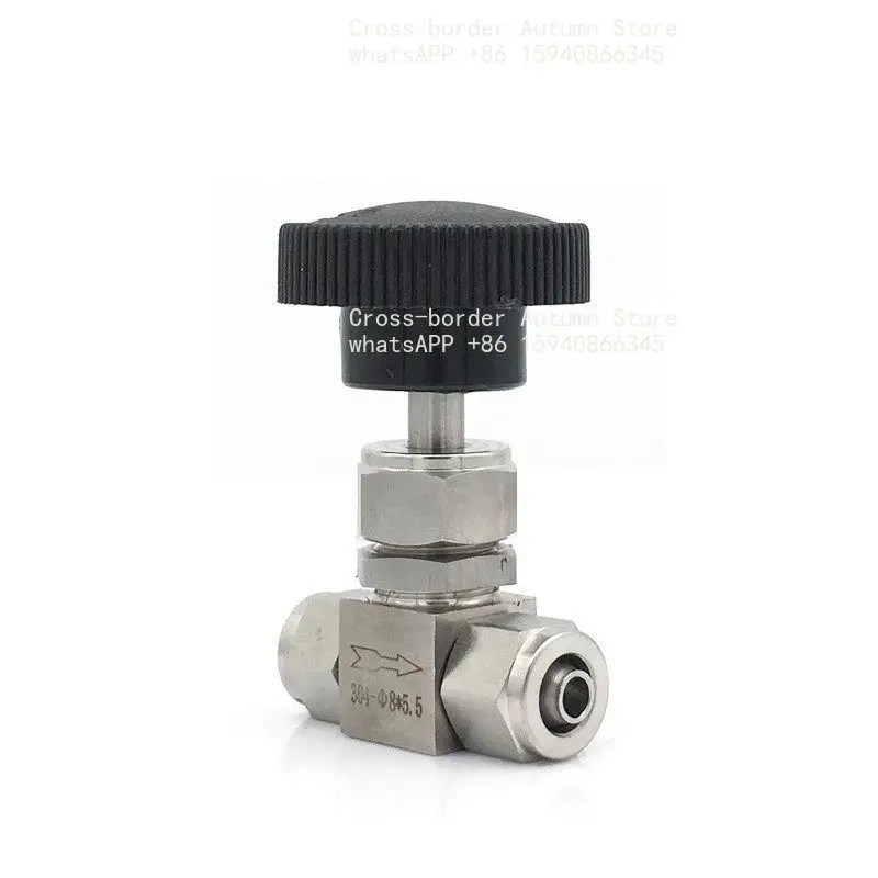 Stainless steel screw needle hose plastic straight-through globe lock mother two-way needle