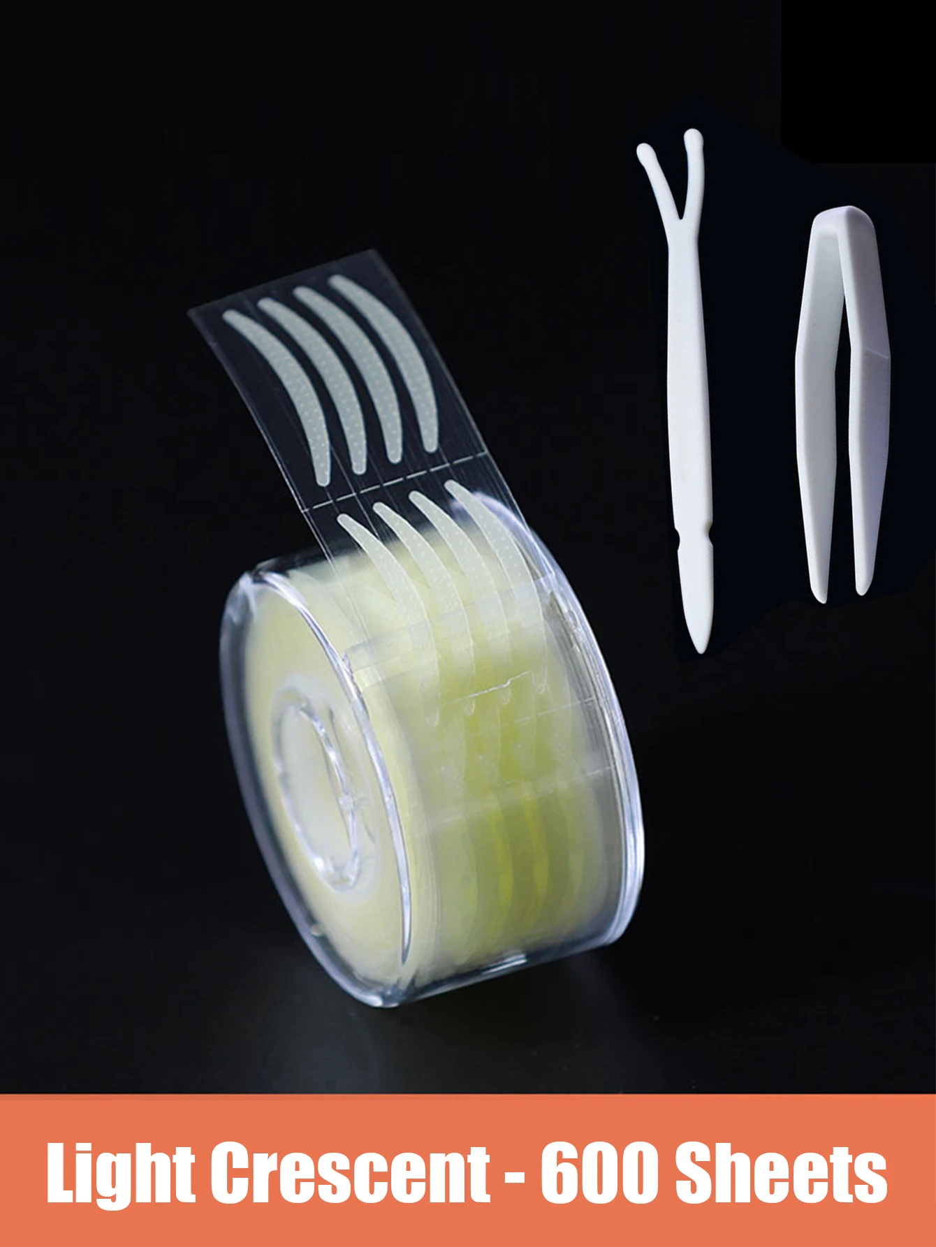 600-teiliges doppeltes Augenlidband, unsichtbar, dünn, schmale Faserstreifen, Rolle, professioneller Make-up-Künstler, unverzichtbar mit kostenlosem Werkzeug für Anfänger