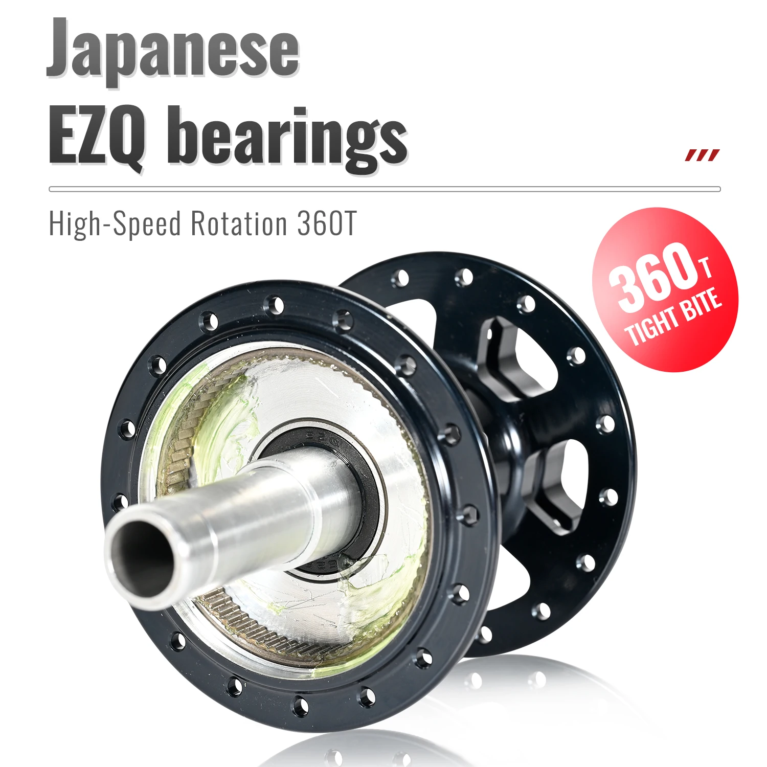 NanLio X360 Rear Hub - 32 Holes, 360 Engagement Points, Loud Noise, 8 Pawls, Sealed Bearings, 8-12 Speed, Bike Accessories