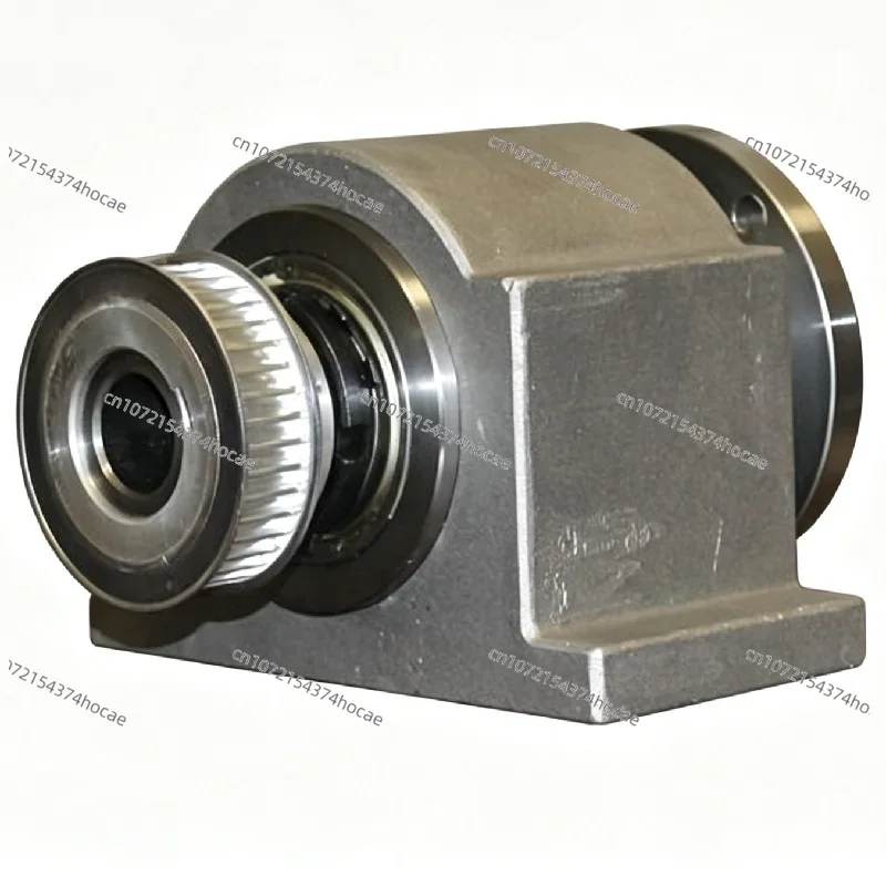 Lathe Spindle, High-Strength Lathe Headstock Assembly with Flange and Timing Pulley & Without Chuck