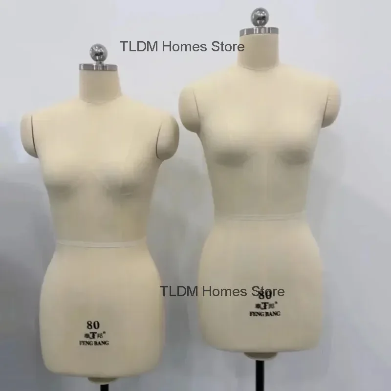 High Quality Sewing Female Tailor Mannequin Body Clothes Design and Bust Dress Stands Metal Base Mannequin Display Stands e