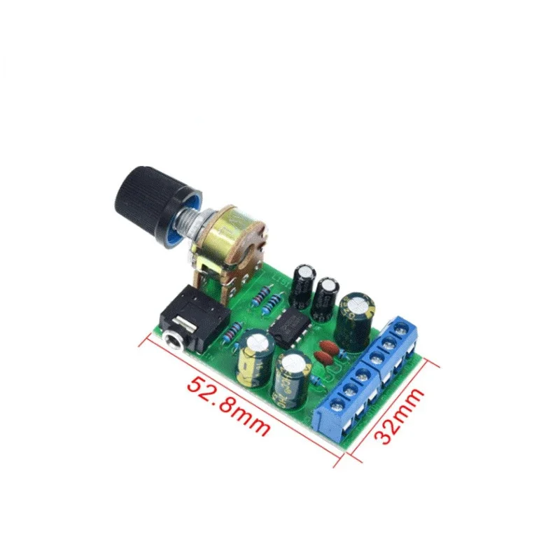 Mini DC 3.7~12V 5V TDA2822 TDA2822M 2.0-CH Stereo Audio Power Amplifier Board 3.5mm AUX