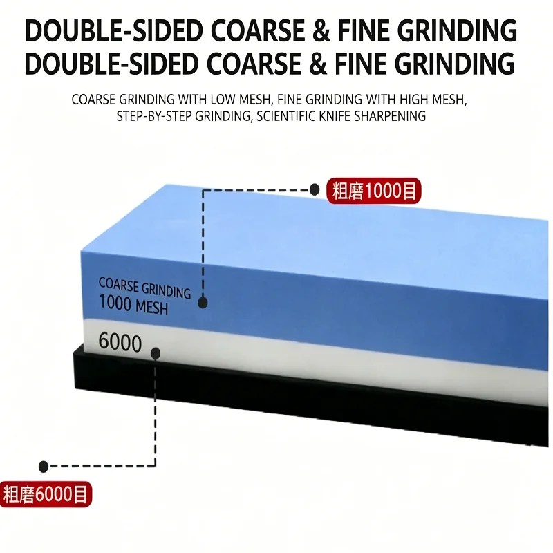 

Germany Imported Double Sided Whetstone White Corundum Kitchen Woodworking Sharpener