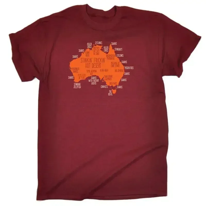 Australia Explained Mens Funny Novelty T Shirt Top