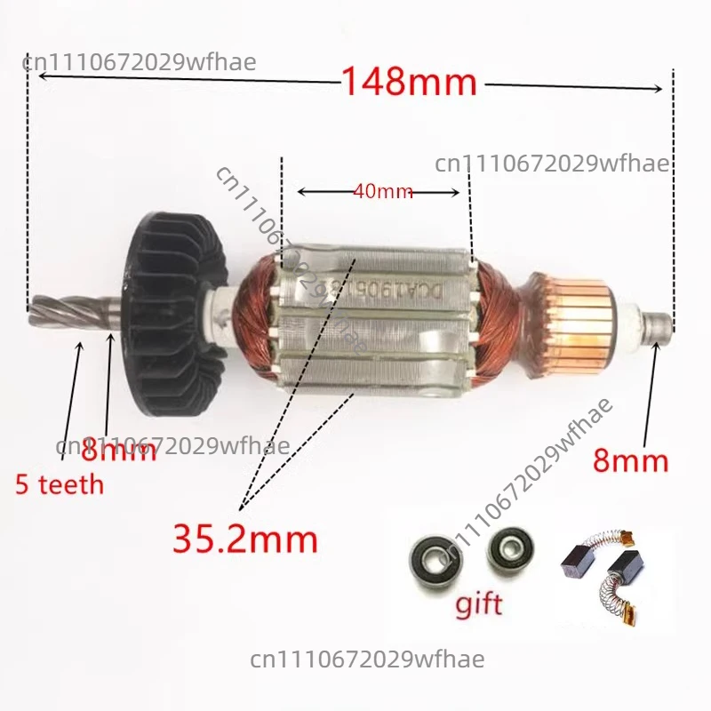 For HITACHI DH24PB3 DH24PC3 360720E C210716E Rotor 1PC Motor Armatur Engine 5 teeth AC220-240V