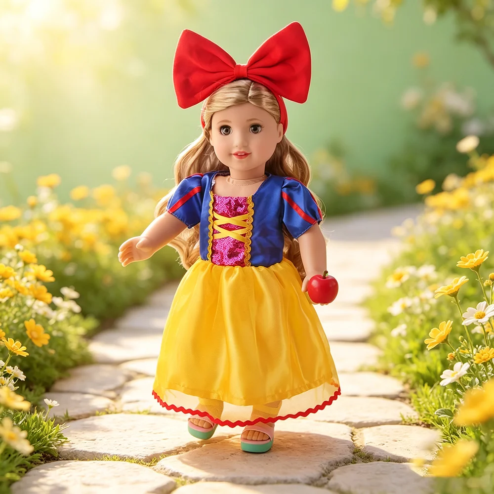 18 Inch Doll Role-Playing Costume Princess Dress Suitable for American Style. Our Era's 18 Inch Girl Doll Anime Doll Dress