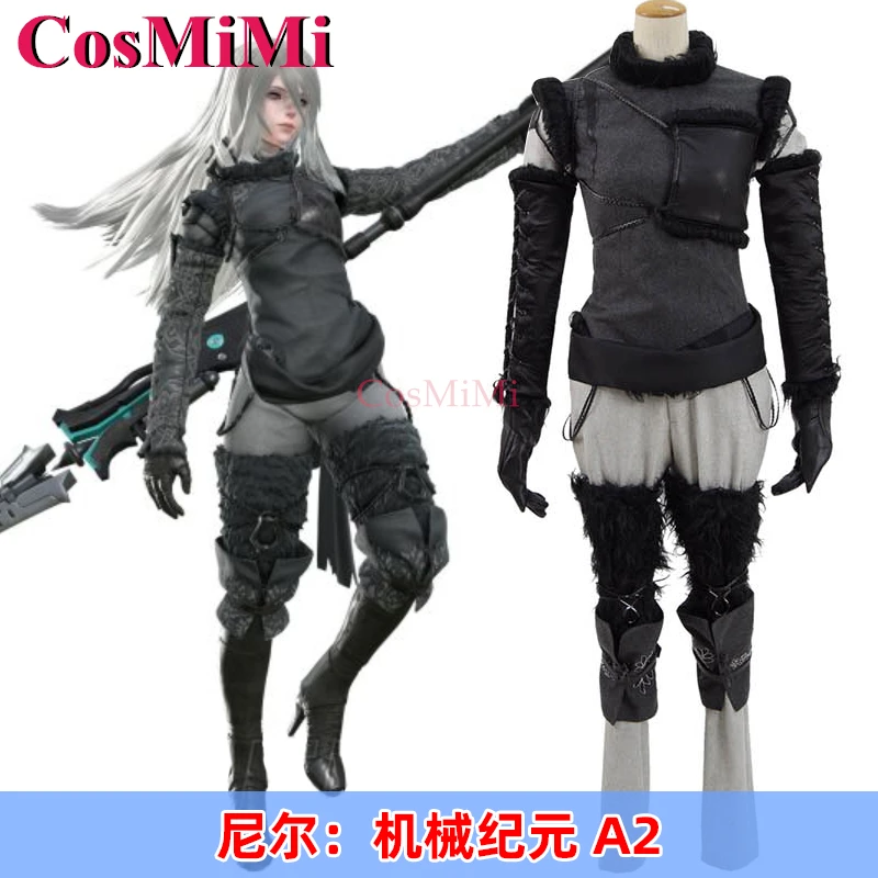 CosMiMi Hot Game NieR:Automata A2 Cosplay Costume Fashion Handsome Combat Uniform Full Set Carnival Party Role Play Clothing New