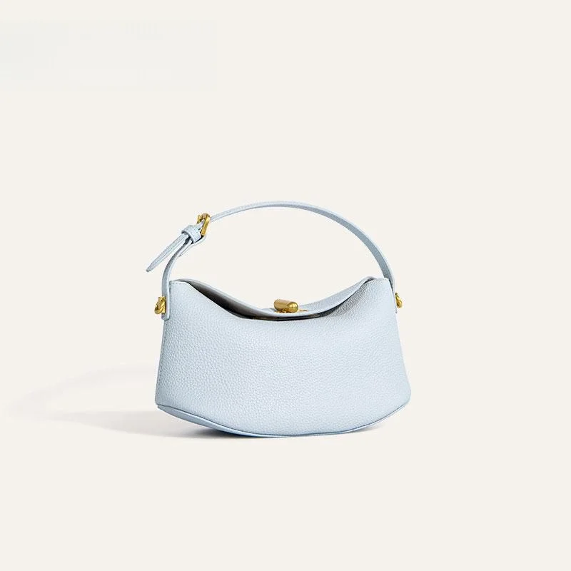 

Bai Ti Ya 2025 New Handheld Crossbody Capsule Bag Simple Briti Sle Leather Small Square Bag for Youth Daily Use