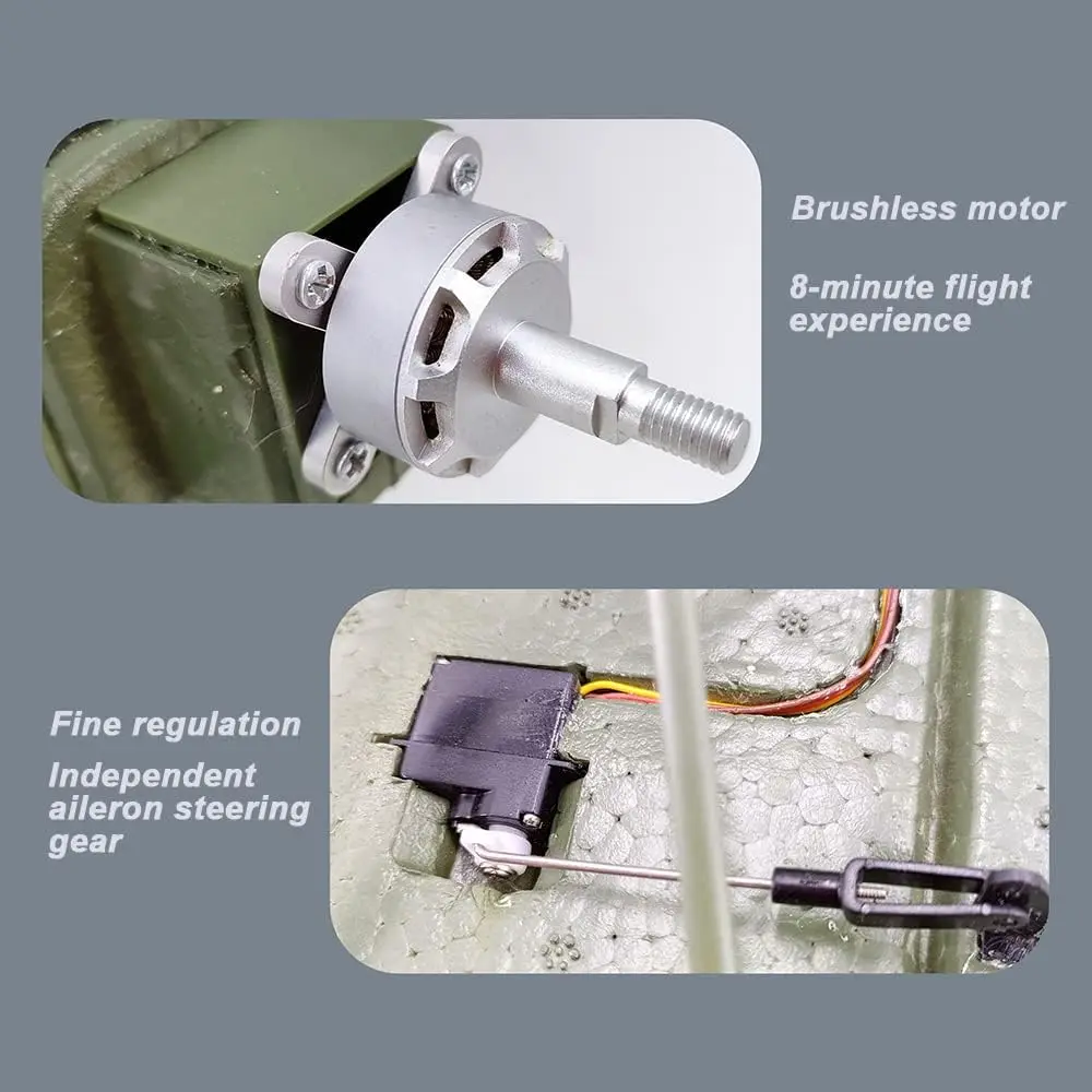 大型ブラシレスリモコン航空機,レトロピストンプロペラ戦闘機,3Dジャイロスコープ,航空モデル14, 1:16