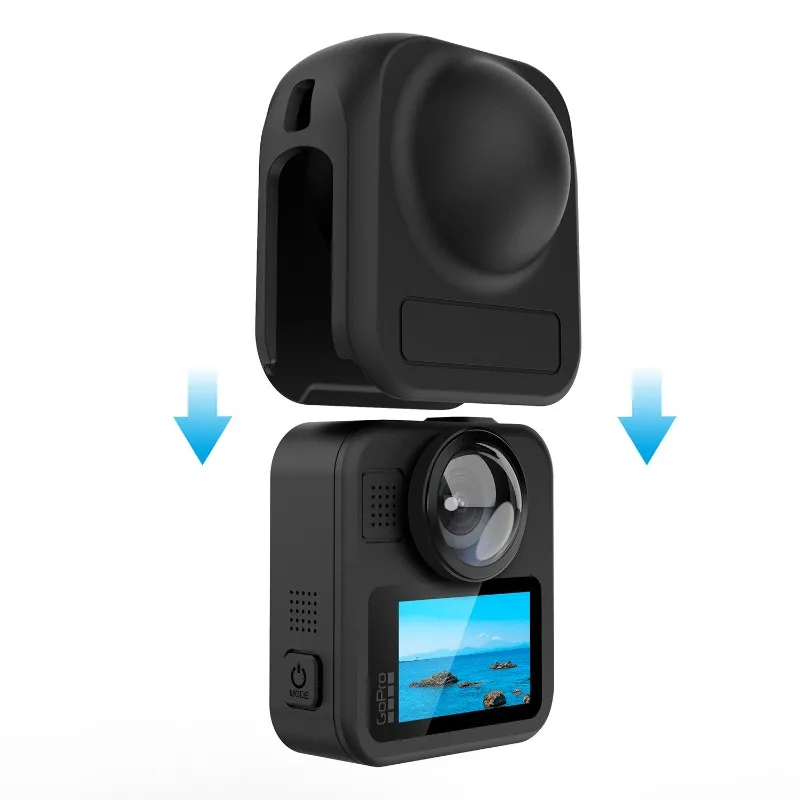 A93P pour Gopro Max 2 étui de protection complet en Silicone coque lentille tasse souple antichoc Anti-Collision accessoire de caméra
