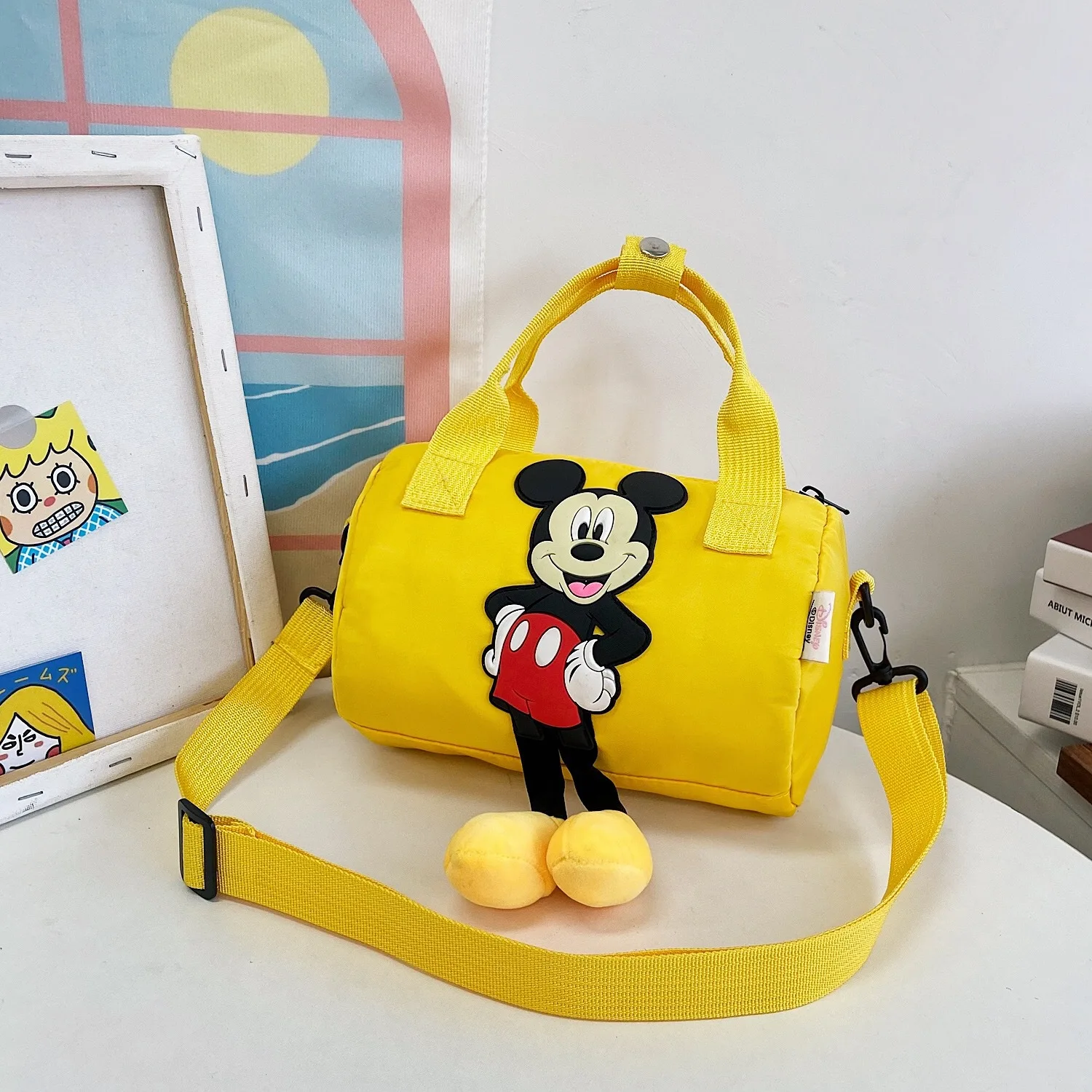 Disney Shoulder Bag Mickey Mouse Cute Cartoon Casual Messenger Bag Anime Fashion Handbag Birthday Gift high-capacity Travel Pack