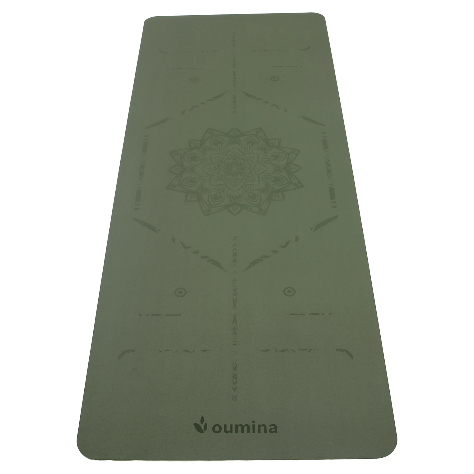 

Eco-Friendly Anti-Slip PU Leather Rubber Yoga Mat With Alignment Lines 4mm Thick Yoga Mat 11