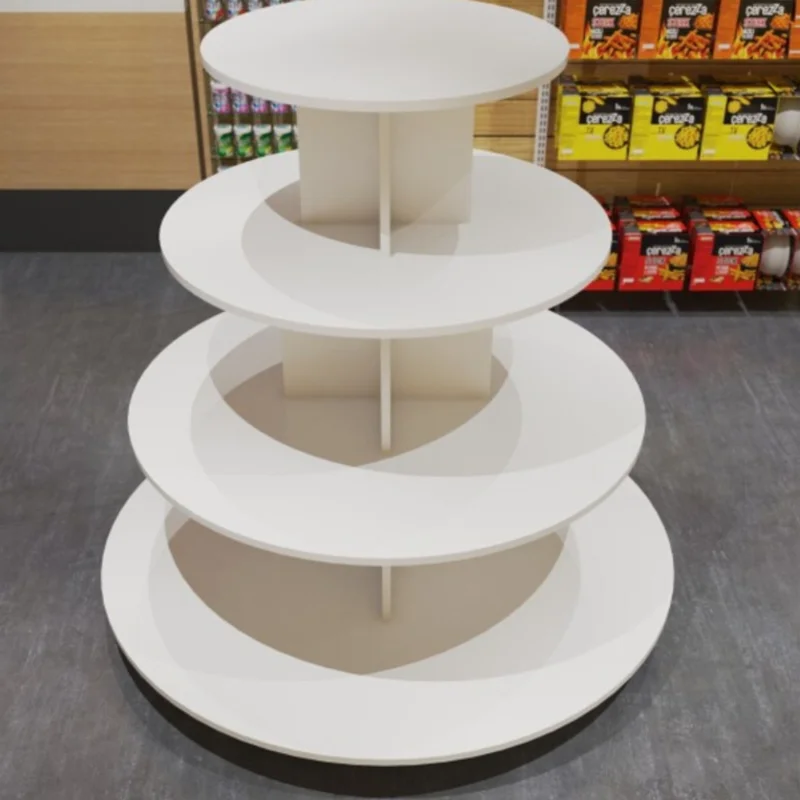 Round new display stand Cosmetics Shoes Products Showcase Display Rack Supermarket Stack Head Maternal