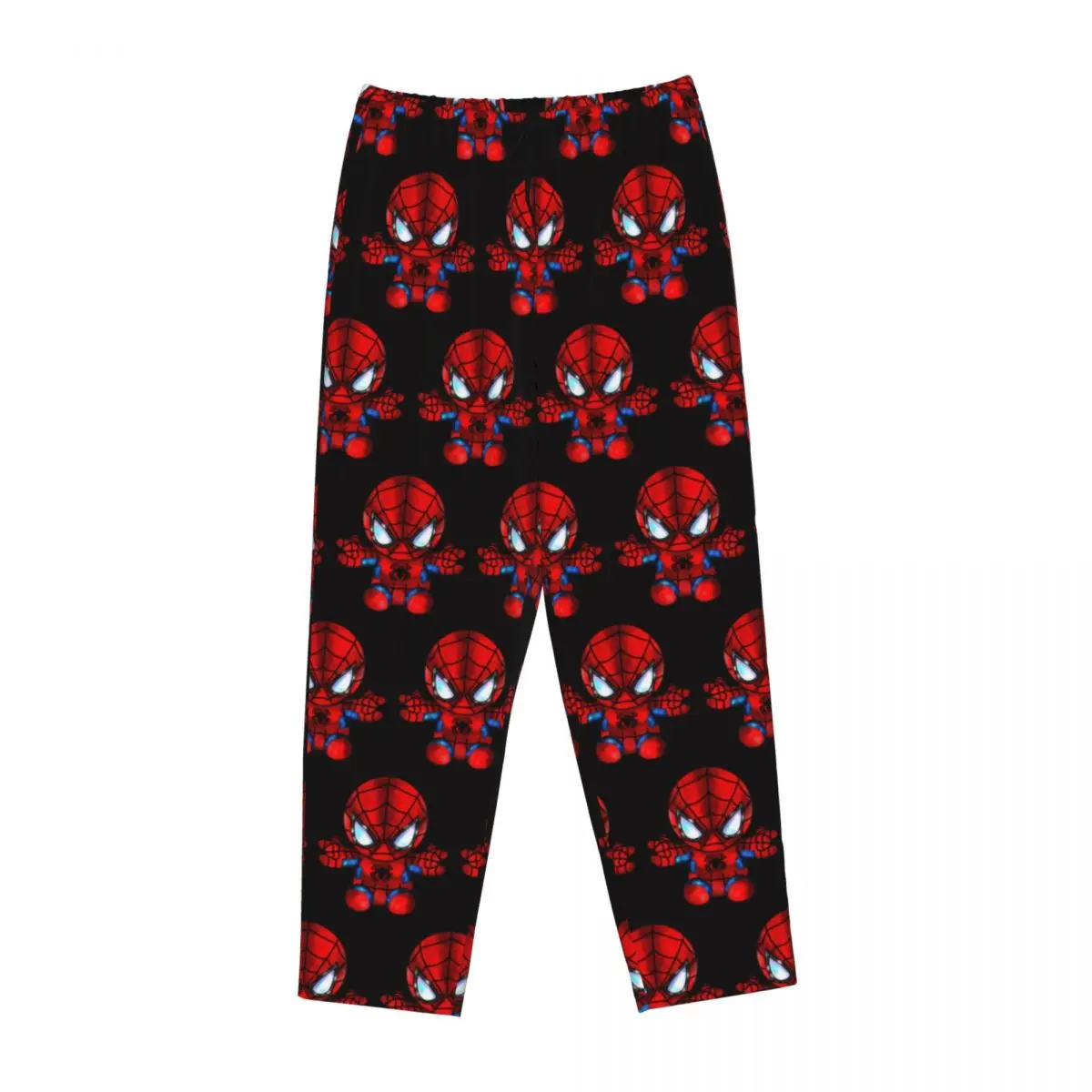 Custom Printed Animated Anime Spider Man Pajama Pants for Women Spider Sleep Sleepwear Bottoms with Pockets