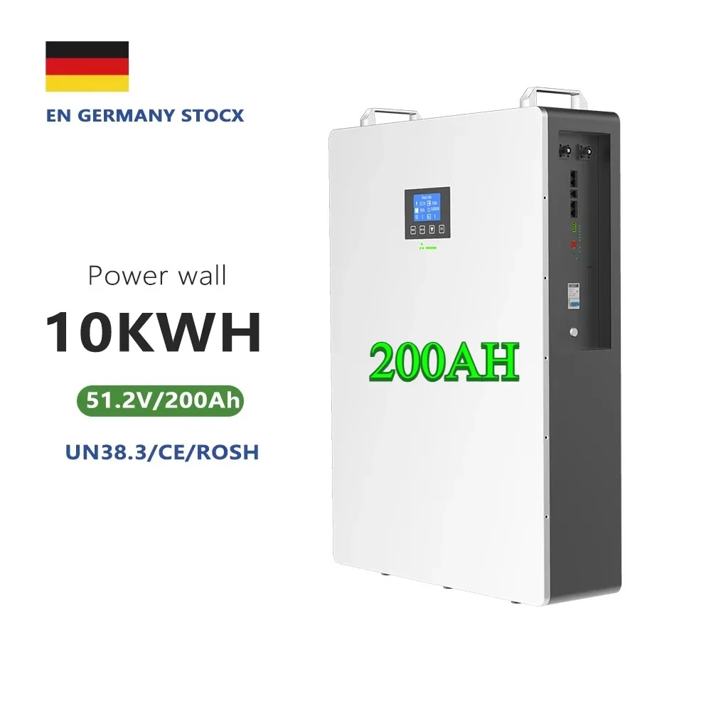 

Wall-mounted Lithium Iron Phosphate 51.2 V 200AH Battery Solar Battery 200Ah 48v