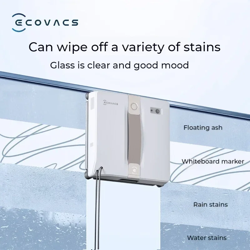 جديد الأصلي ECOVACS آلة تنظيف النوافذ WINBOT AIR MINI نافذة روبوت لأغراض التنظيف 8000Pa الزجاج مكنسة كهربائية